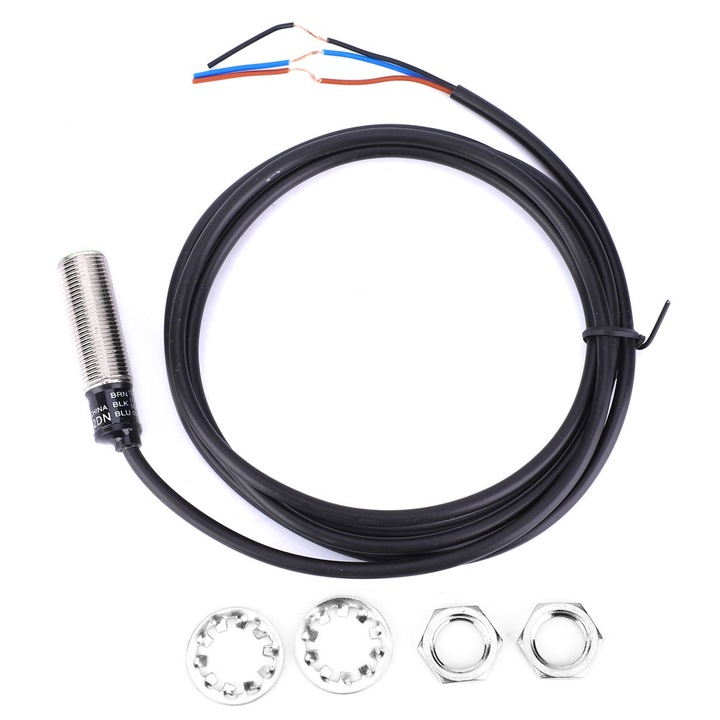 Comutator de proximitate Inductiv PR12-2DN 3 fire NU NPN Comutator senzor 10~30VDC 2mm Distanta de detectare
