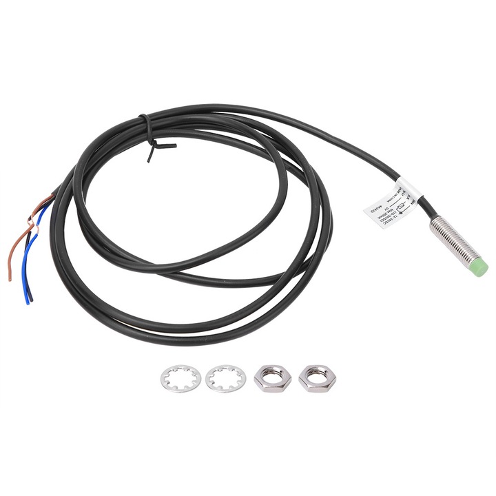 Comutator senzor de proximitate Tip inductiv din metal DC10-30V 3 fire NPN NU 2mm φ8mm
