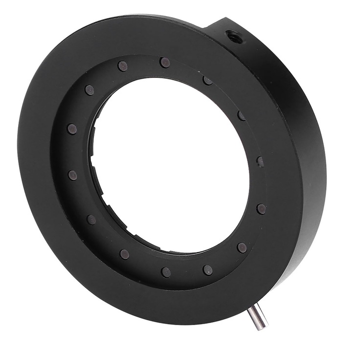 Ирис адаптери за микроскоп Enforose, комплект от 5 диафрагми, метални, различни размери 1.5-25 мм, 13x44 мм