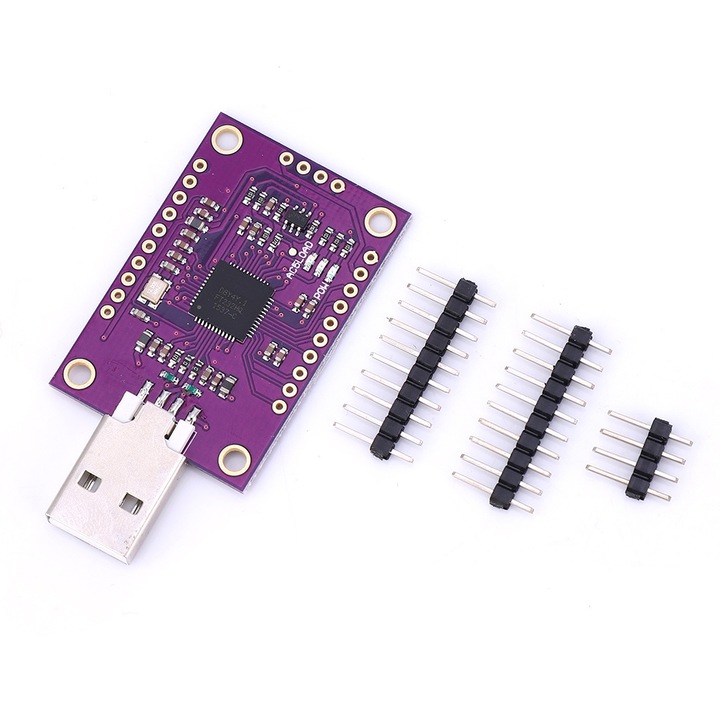 USB към JTAG UART/FIFO SPI/I2C Enforose модул, висока скорост, 1 канал, 480Mbits/s, комплект 1 модул + 3 пина