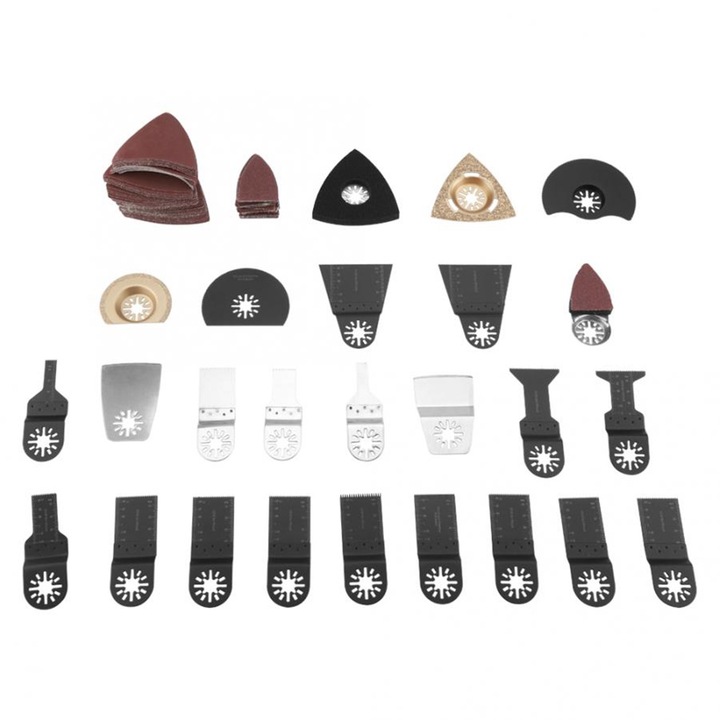 Set 100 buc Lame de ferastrau oscilant Enforose, otel carbon, inox, diverse dimensiuni