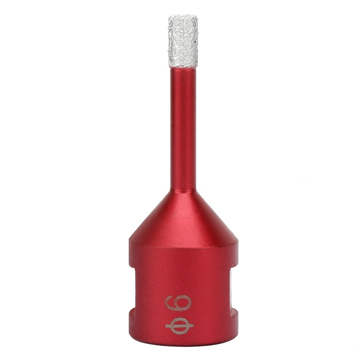 Forrasztott fúrókorona, Enforose, 6mm, piros, sarokcsiszolóhoz