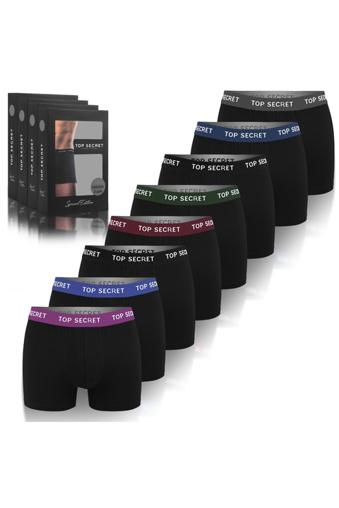Boxeri pentru barbati, TOP SECRET, bumbac, Multicolor