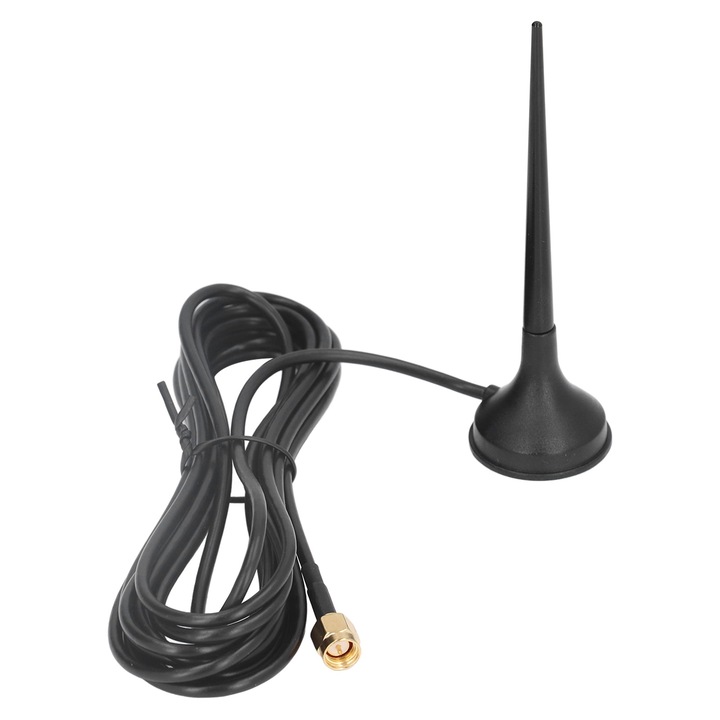 Antena GSM 5dBi Omnidirectionala Enforose, SMA, cu baza magnetica