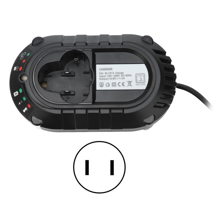 Incarcator de Baterie Li-Ion Protectie la Scurtcircuit 4 Optiuni Utilizare Simpla Convenabila Incarcator de Baterie de 10.8V 100‑240VJP Enforose