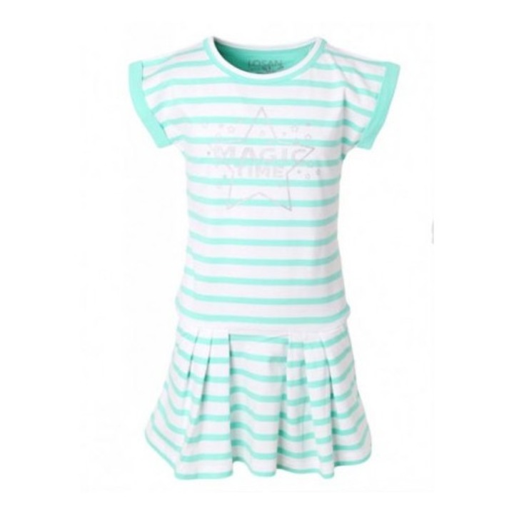 Rochie fete de vara Losan alb verde