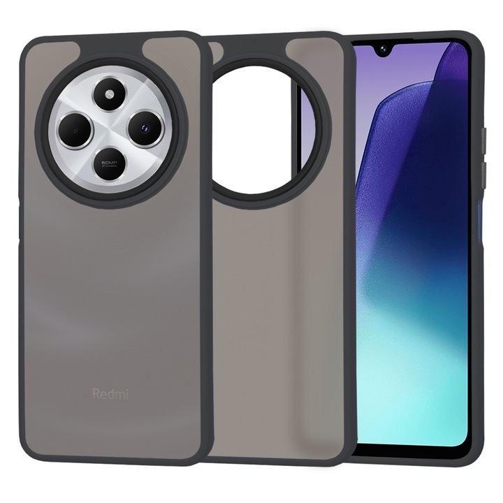 Xiaomi Redmi 14C Ghost Series burkolata matt - fekete