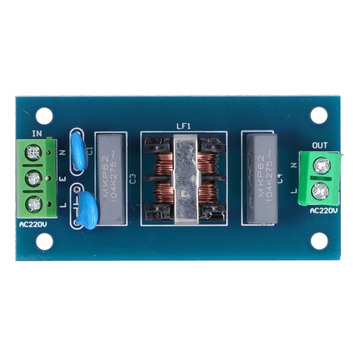 Placa de filtrare Sursa de alimentare Modul filtru trece-jos Instrument de imbunatatire a sunetului EMI 220V 2A