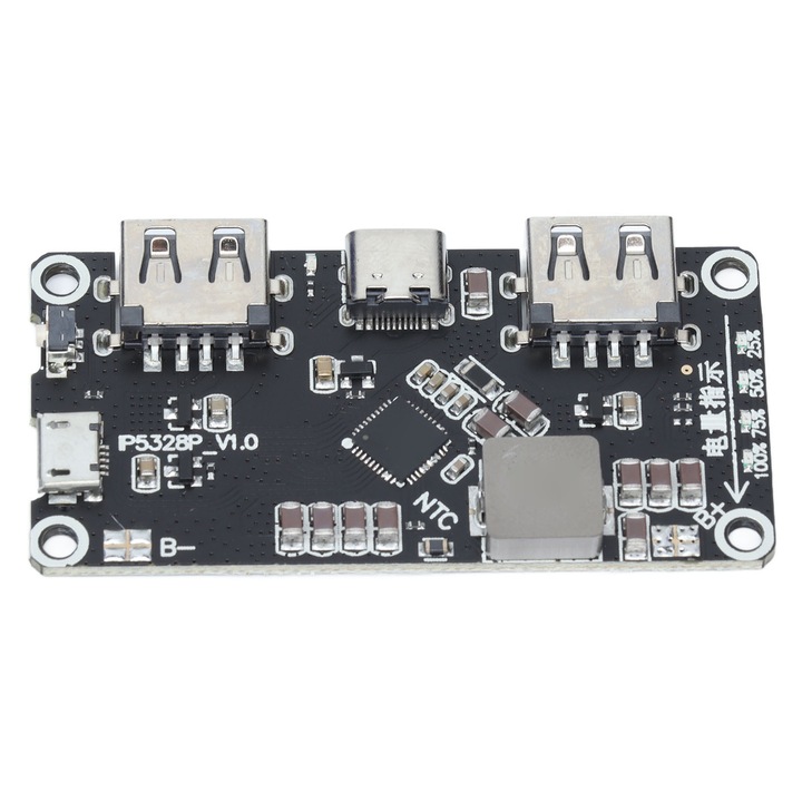 Modul de incarcare rapida a bateriei Enforose IP5328P, 3,7V, 5V/9V/12V, pentru alimentare mobila