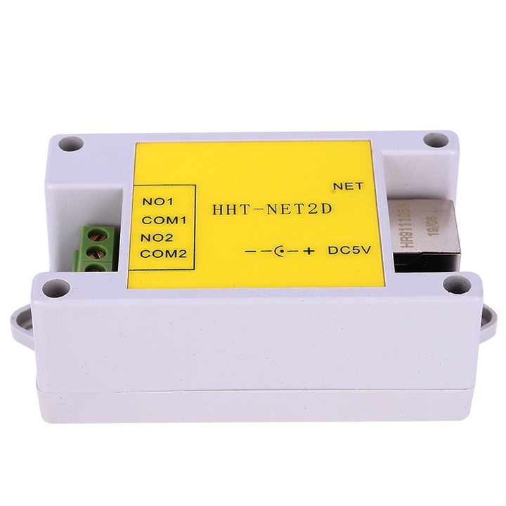 Modul releu de retea IP Telecomanda cu 2 canale pentru controlul casei inteligente DC5V HHT NET2D, Enforose