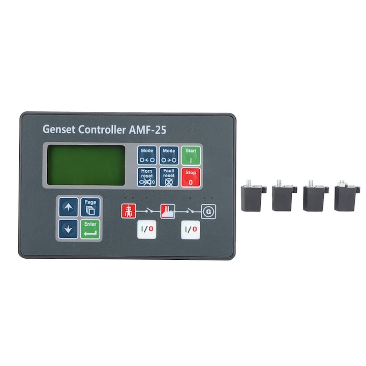 Genset Controller AMF-25, Mmgoqqt, automatizálás, védelem, 8-35V, egyfázisú