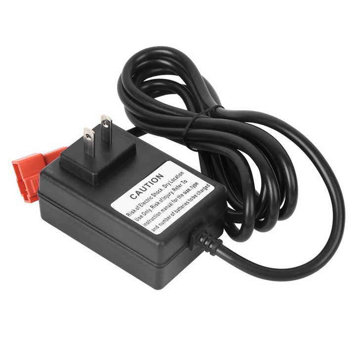 Jormftte akkumulátortöltő, DC7V, 0.8A, műanyag, US 110V csatlakozóval