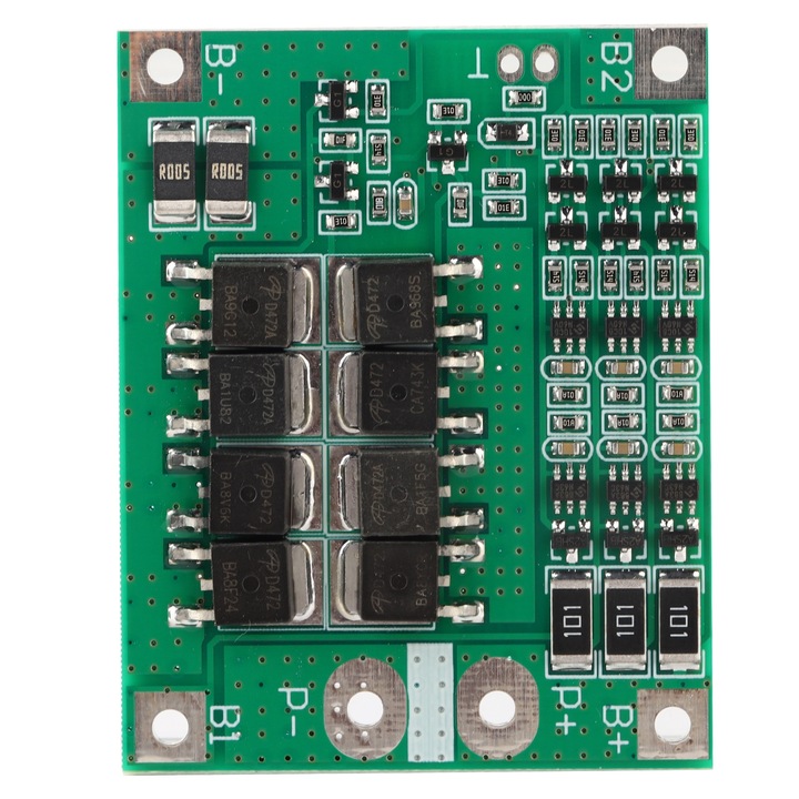 Placa de protectie pentru incarcator de baterii litiu 18650, Enforose, 3S 12.6V, 20-25A, dimensiuni mici