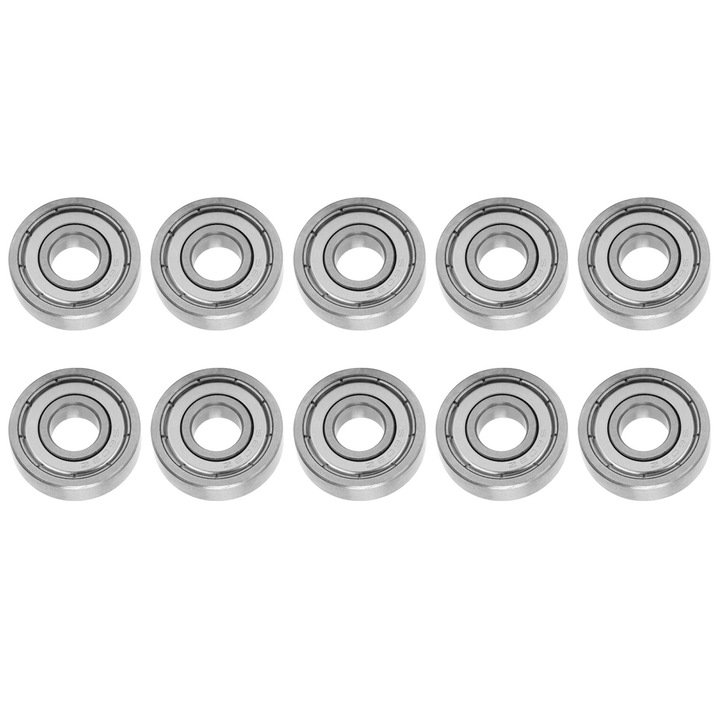 Set 10 rulmenti mini S609Z, otel inoxidabil, 9x24x7mm, viteza mare, zgomot redus