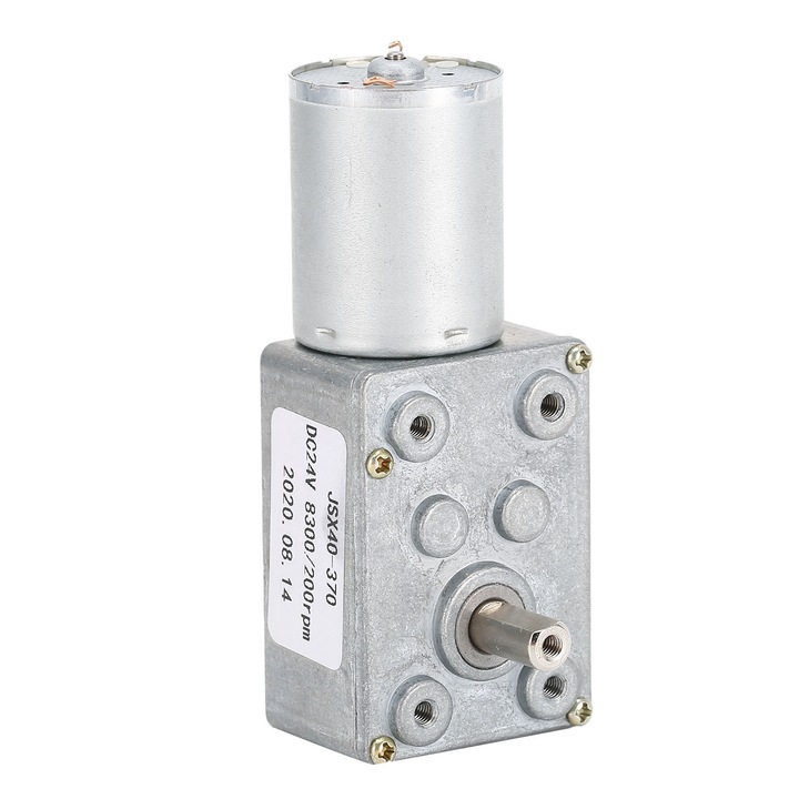 Motor cu angrenaj melcat Enforose, 200rpm, DC24V, dimensiuni reduse