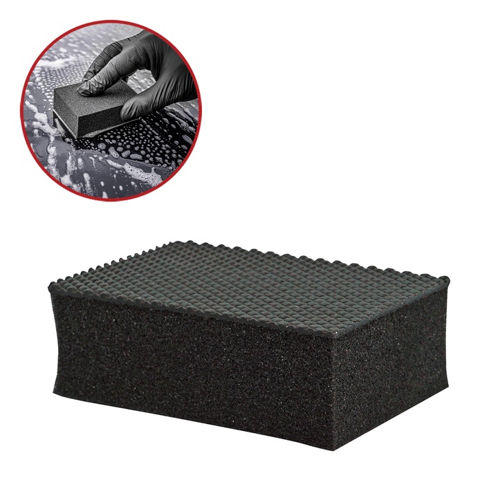 Burete cu argila decontaminare detailing auto, Detailer Clay Sponge, Moje Auto