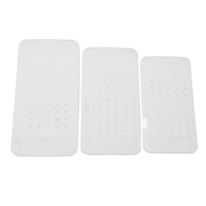 3 db gumírozott nedvszívó tampon készlet, Enforose, LCD képernyőkhöz, korrózióálló, fényes felület