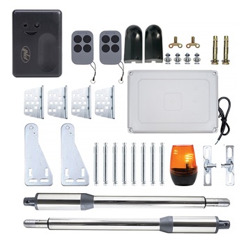 Kit automatizare porti batante PNI MAB300LR, 2 motoare 40W, poarta 2 x 2.5m max, greutate poarta 200Kg cu releu inteligent RG120LR inclus Kit automatizare porti batante PNI MAB300LR, 2 motoare 40W, poarta 2 x 2.5m max, greutate poarta 200Kg cu releu inteligent RG120LR inclus