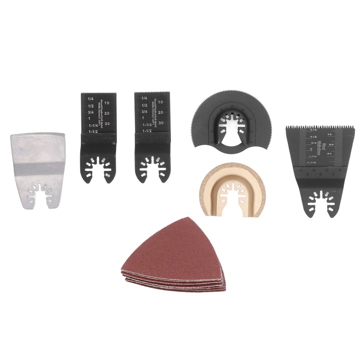 Set 16 Piese Accesorii Fierastraie Electrice, Enforose, Otel Carbon, Otel Inoxidabil, Multicolor