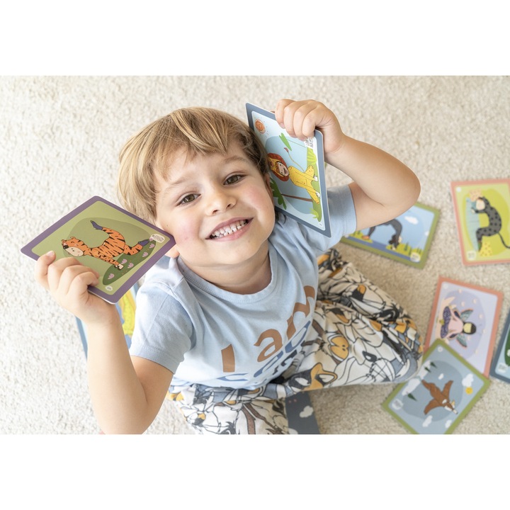 KIDDO YOGA - 16 карти и книжка с 8 забавни и образователни йога игри за деца