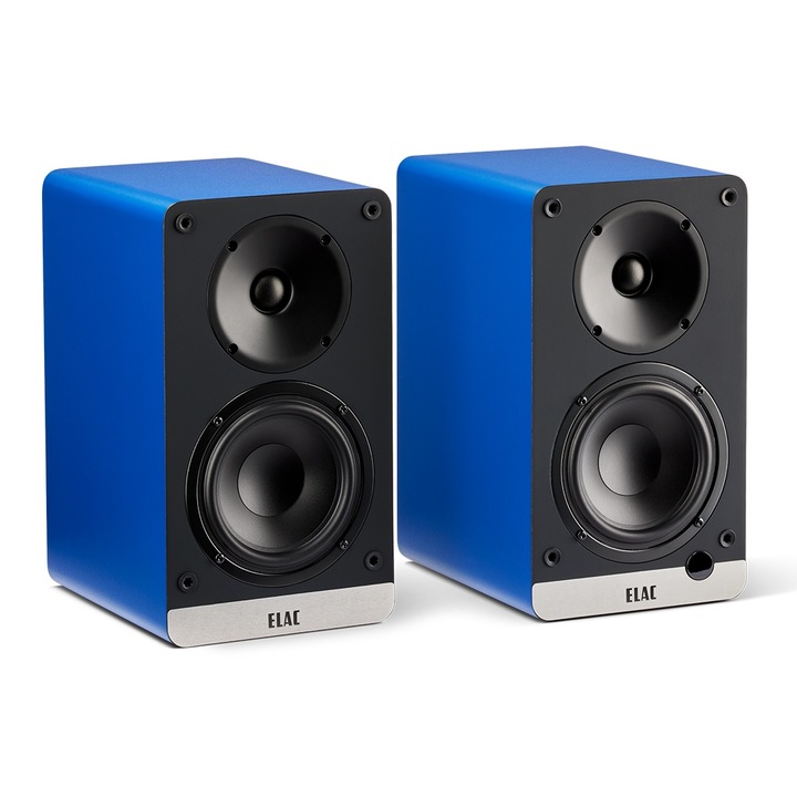 Комплект от 2 активни колони ELAC Debut ConneX DCB41, HDMI ARC, Phono, USB, Кралско синьо
