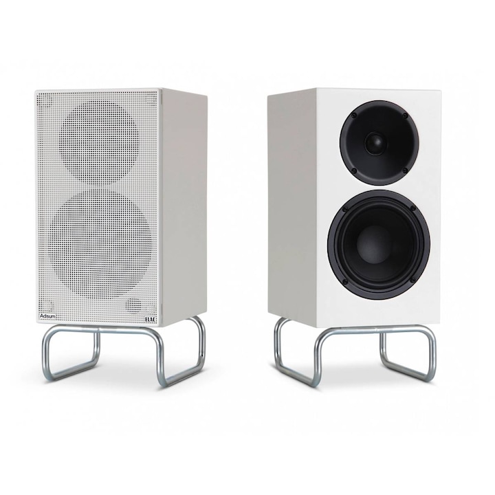 Комплект от 2 активни колони ELAC Debut ConneX DCB41, HDMI ARC, Phono, USB, Адсум Уайт