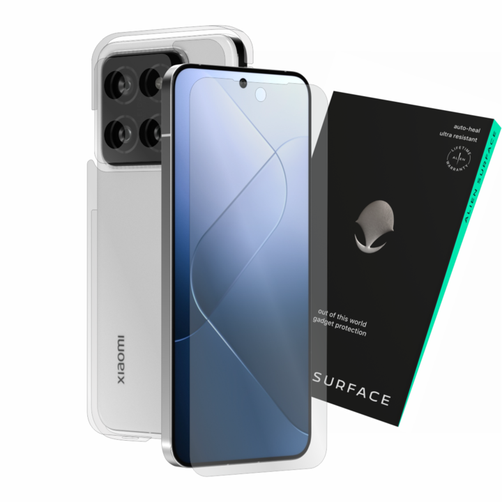 Védőfólia Xiaomi 14-hez, képernyőborító, hátlap oldalakkal és kamerával, Alien Surface