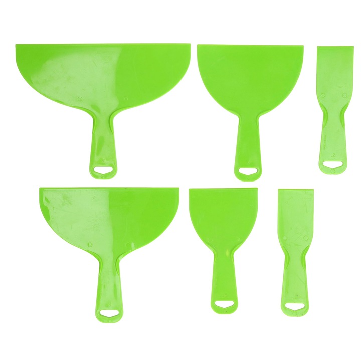 Set de 6 spatule pentru chit Enforose, ABS, dimensiuni variate 2x2in, 4in, 6in, 8in, 10in