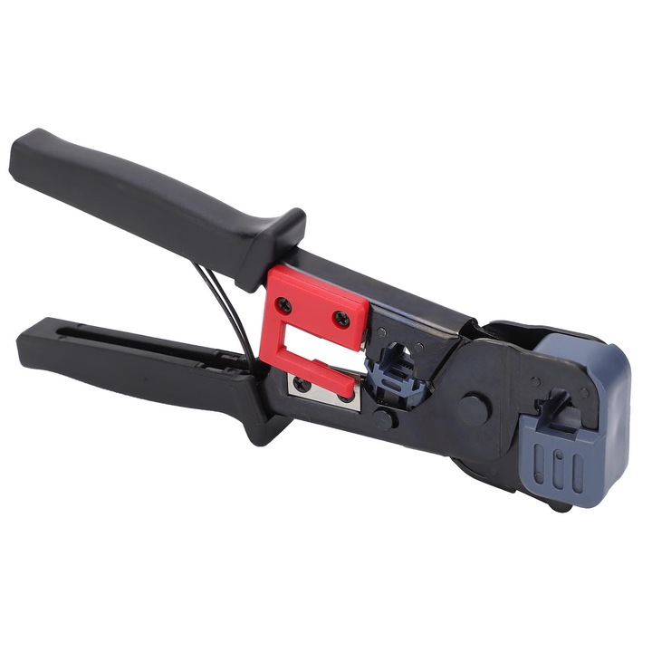 Enforose HT-86 krimpelő fogó, FJ45/RJ11/RJ12 krimpelési kapacitás, PVC és szénacél anyag, ergonomikus kialakítás