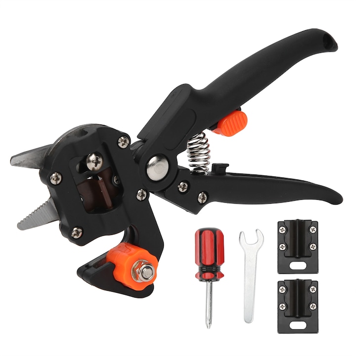 Enforose, foarfeca de gradina cu 3 lame, negru, 215mm