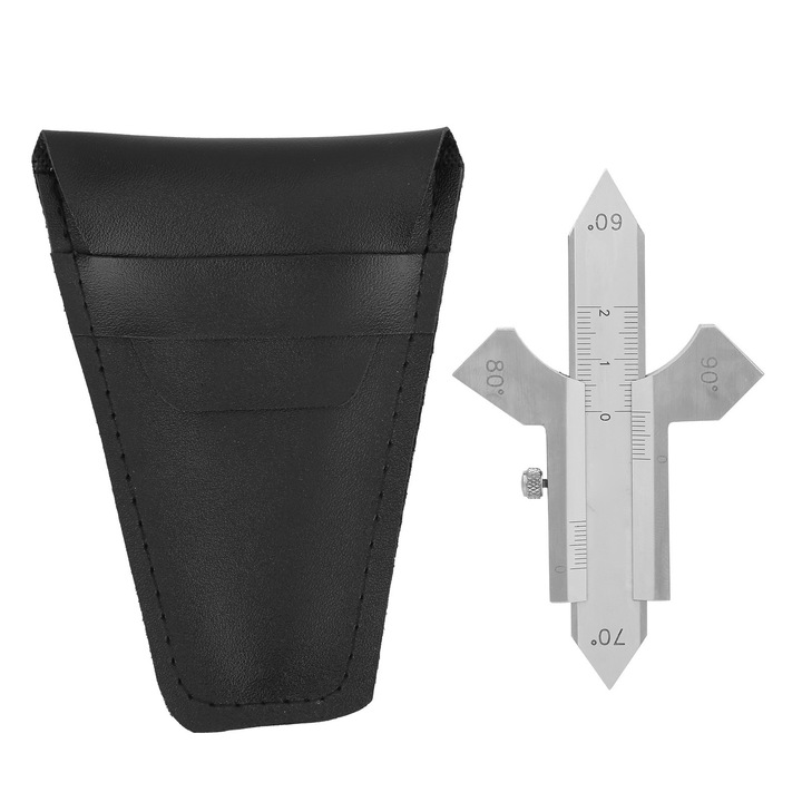 Calibru manual de sudura Enforose HG01, otel inoxidabil, unghiuri 60x70x80x90, set 1 buc.