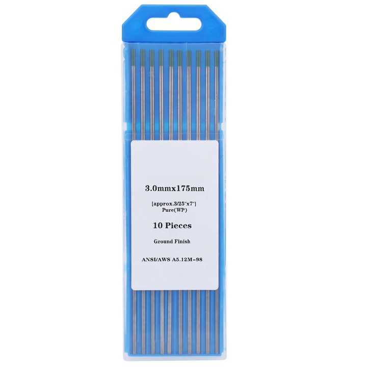 Set 10 electrozi tungsten TIG Enforose 3.0x175mm, pentru sudura inox, aluminiu, performanta ridicata