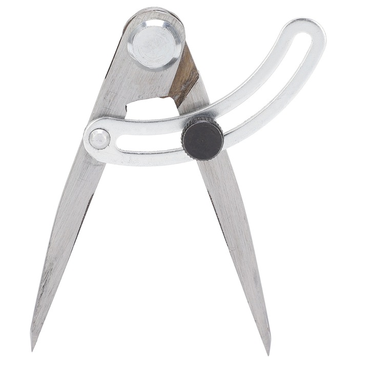 Busola din piele, indicator de distanta a aripilor, instrument de masurare conic pentru prelucrarea lemnului din otel inoxidabil 100 mm