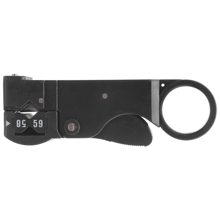 Cleste de dezizolare pentru cabluri coaxiale Enforose HT-312B, design ergonomic, plastic, 110mm