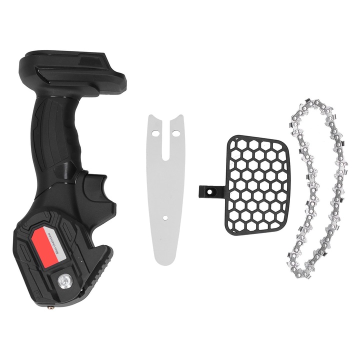 Jormftte elektromos láncfűrész, 4 hüvelyk, 24V, fához, csúszásmentes fogantyú