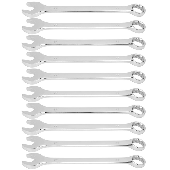 Set 10 Chei Combinate Enforose, 17mm, Otel Chrome-Vanadiu, Durabilitate Mare
