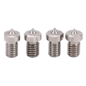 Set Completo Per Stampante 3D: 3m Tubo PTFE Teflon, 6+6 Raccordi PC4-M6/M10, 5 Ugelli 0.4mm E 5 Throat Tube M6x30mm