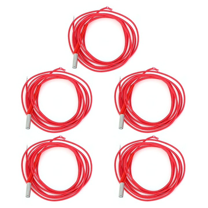 5 darabos 3D nyomtató elektromos fűtőcső egyfejű fűtőcső csere tartozékok 6x20mm (12V 40W) Enforose