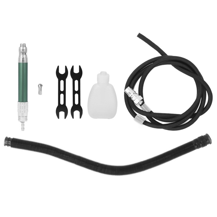 Комплект Enforose, пневматичен шлайф, 65000rpm, патронник 2.3-3mm, компактен размер