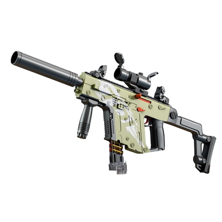 Ултра реалистична играчка хамелеон Flippy с мерник, 20 куршума от мека пяна, 10 патрона, 80 см, 8 години+, зелен