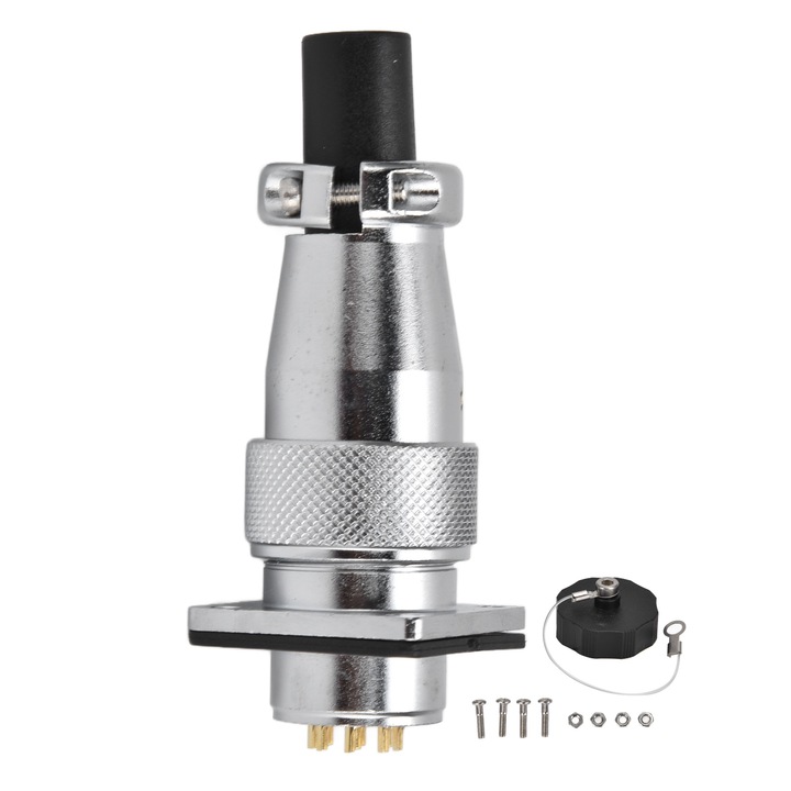 Jormftte csatlakozó, 9 tűs, cink, vízálló, 400V