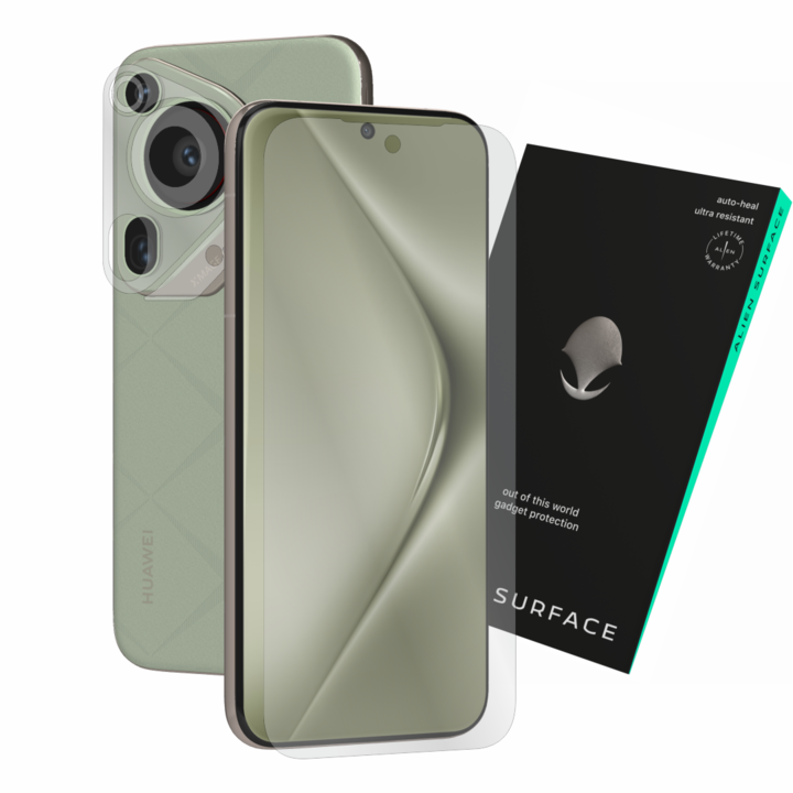 Huawei Pura 70 Ultra-val kompatibilis védőfólia, képernyőborítás + 2x hátsó kamera, Alien Surface