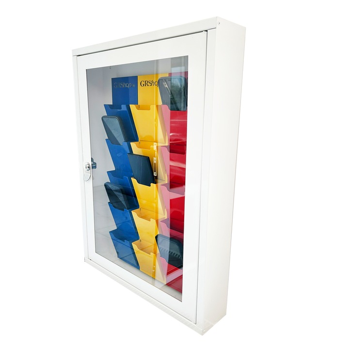 Organizator metalic avizier perete 15 telefoane scoala, birou