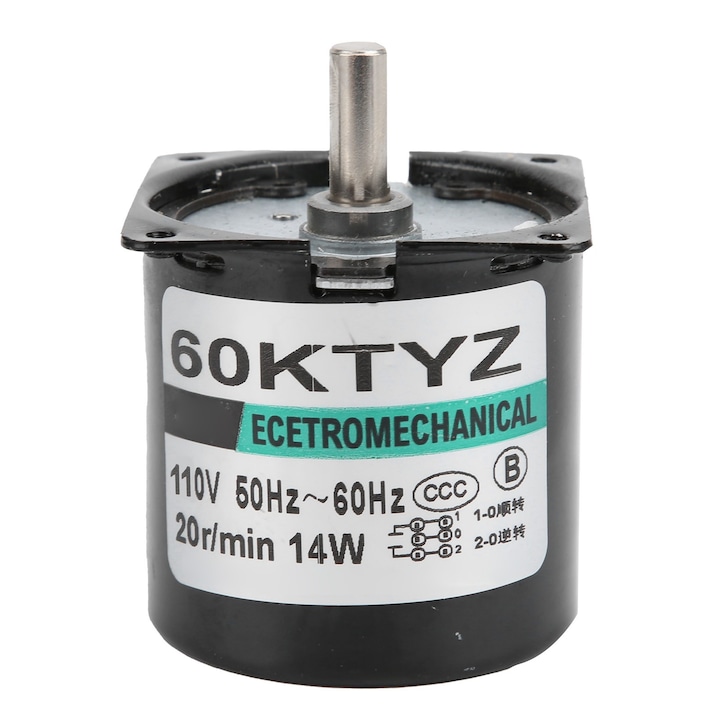 Motor cu reductor micro, motor cu magnet permanent, reductor de viteza, accesorii generator DIY 14W