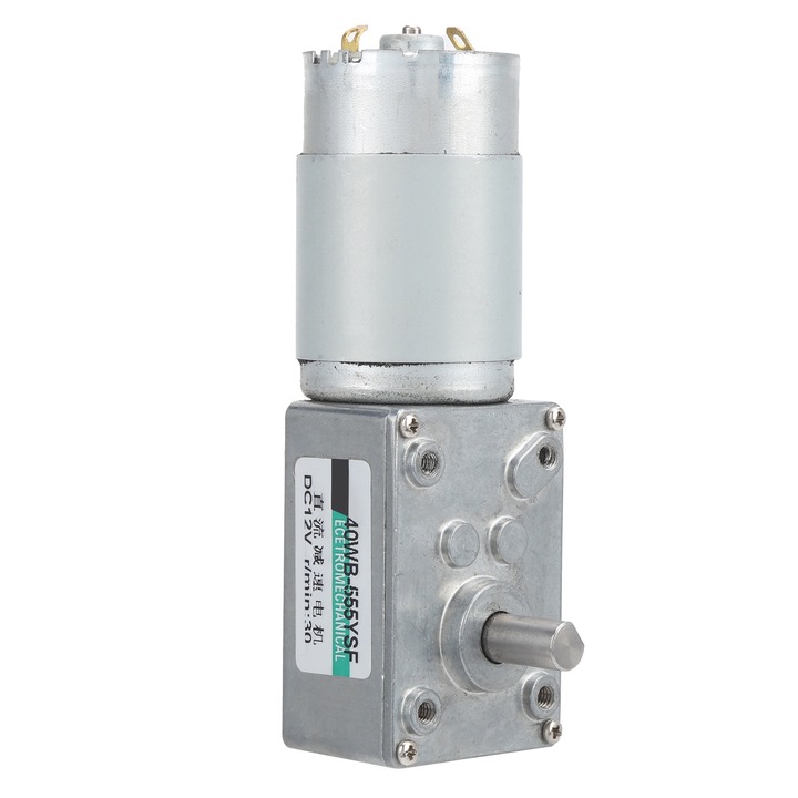 DC мотор с червячна предавка, Enforose, висок въртящ момент, 12V, 8x15mm