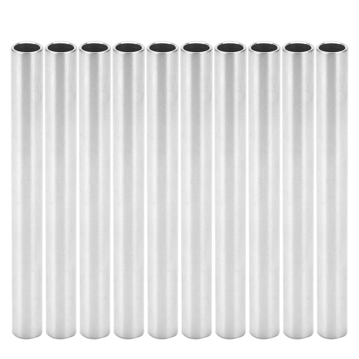 Комплект от 10 алуминиеви тръби Enforose, 10 мм x 8 мм x 100 мм, употреба в роботиката