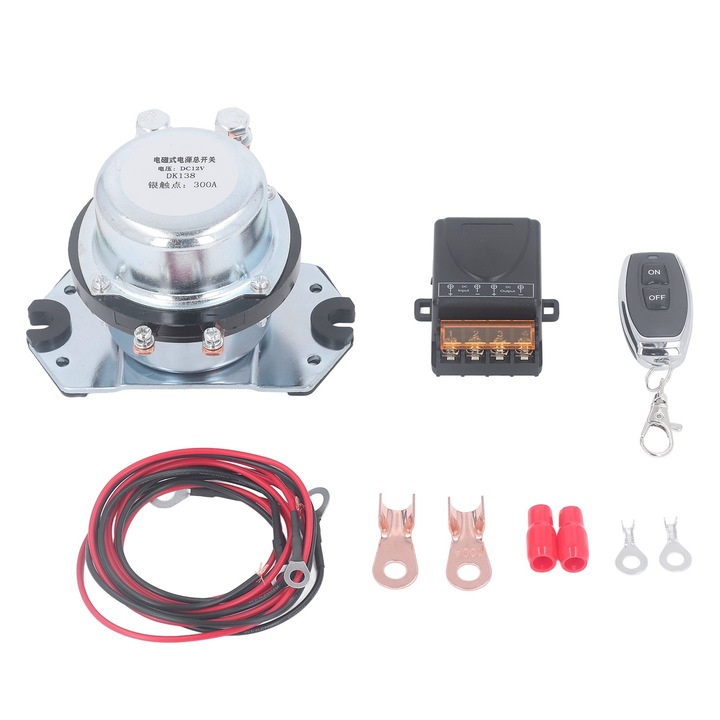 Kit releu solenoid 12V 300A, Enforose, aliaj, pentru motor de lumina ATV