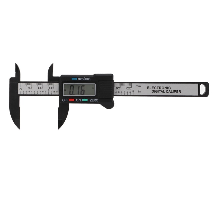 Caliper digital Enforose 0-100mm, LED, portabil, din plastic