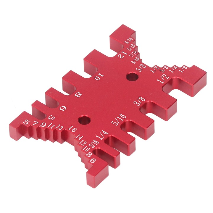 Subler tip coada de randunica din aluminiu, cu masuratori imperiale si metrice, instrument de masurare pentru prelucrarea lemnului