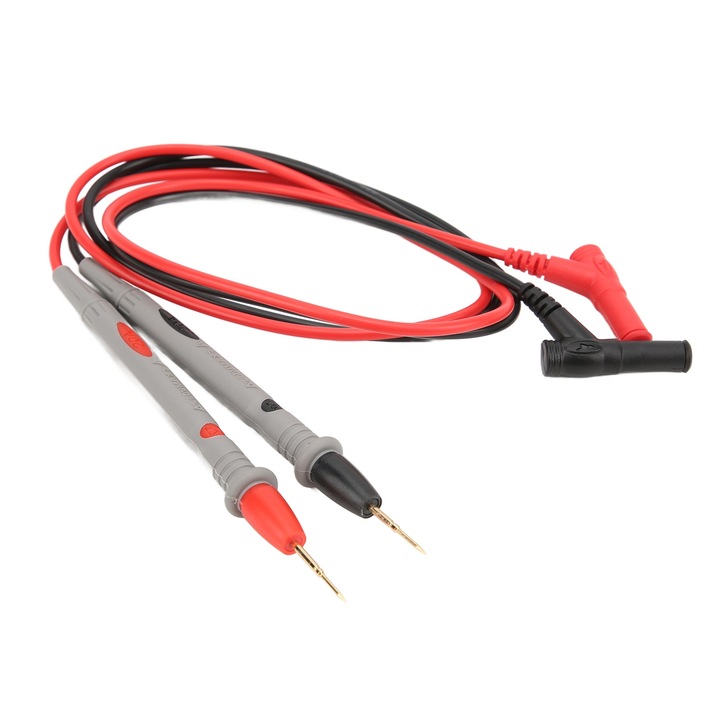 Cablu de testare Enforose UA010, 20A, 1000V, lungime 101cm, cu ac de cupru placat cu aur, set 2 bucati